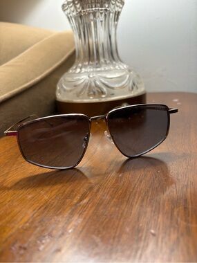Fendi Men’s Gunmetal Geometric Sunglasses